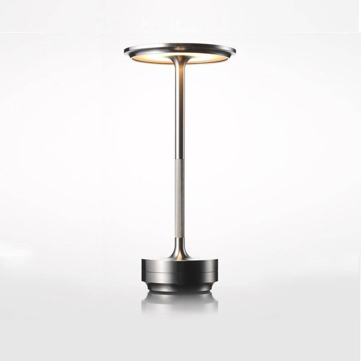 Premium Silver Led Table Lamp 28 Cm – Elegant Ambient Illumination, Sk195149