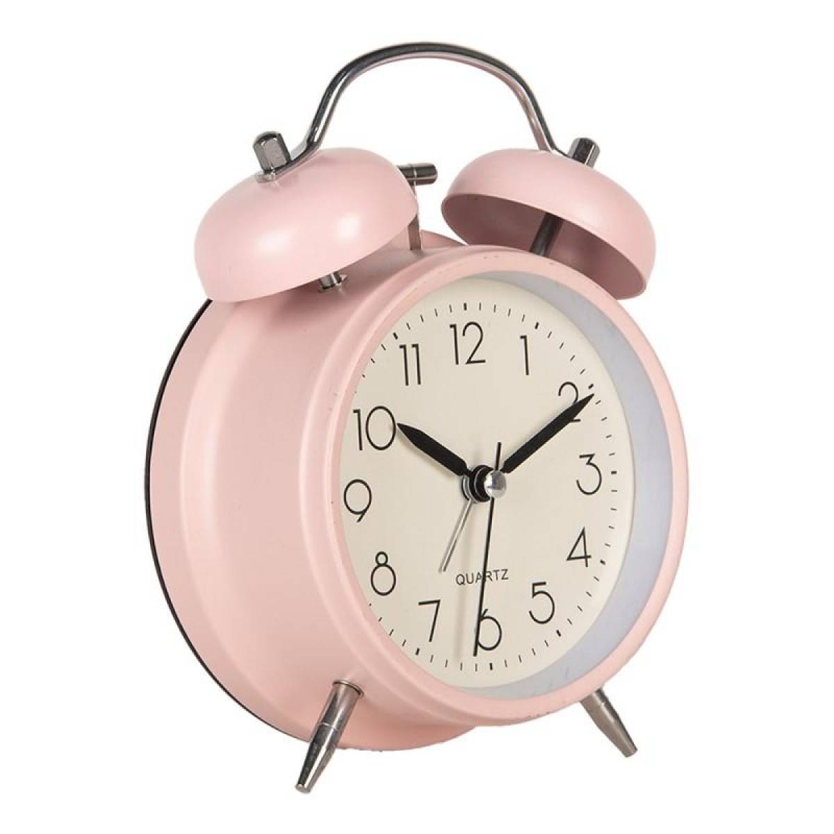 Rose Vintage Twin-bell Alarm Clock – Metal & Glass, Sk953