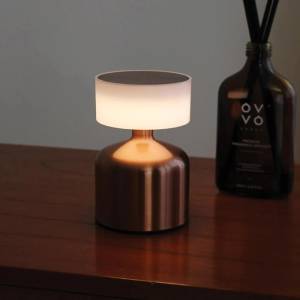Versatile Bronze Cordless Table Lamp – 13 cm, Touch Control, 3 Light Levels, Sk1951411