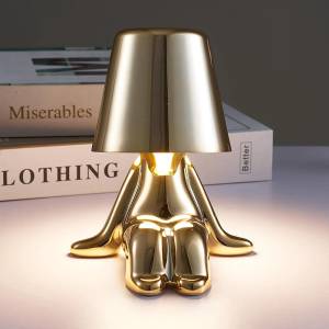 Thinker Gold Led Table Lamp With Touch Control, 3 Light Modes, Sk1951427c