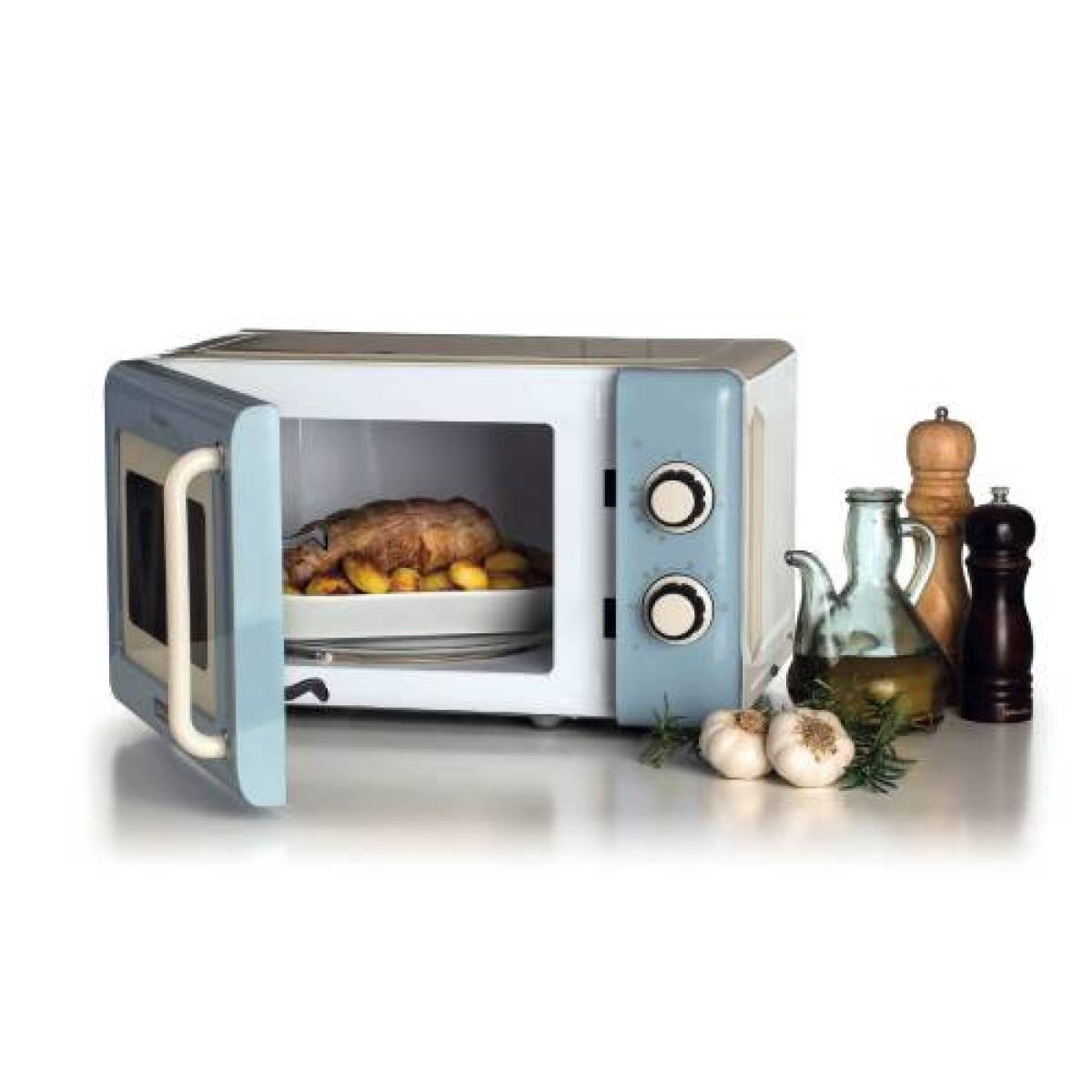 Ariete Vintage Microwave 20l, 800w, Blue