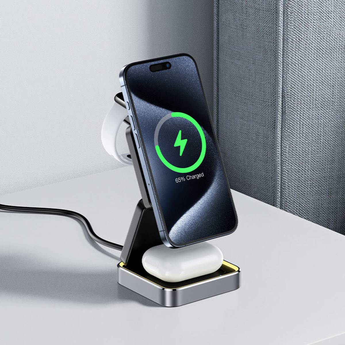 AceFast AirCharge 3 in 1 Wireless Charger Desktop Holder E20