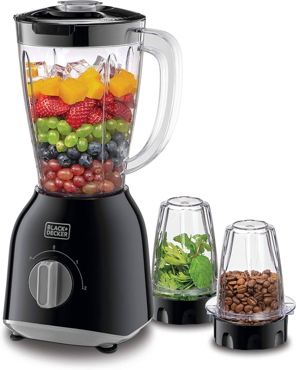 Black+decker Blender 400w 5 Blender With 2 X Grinder Mills,