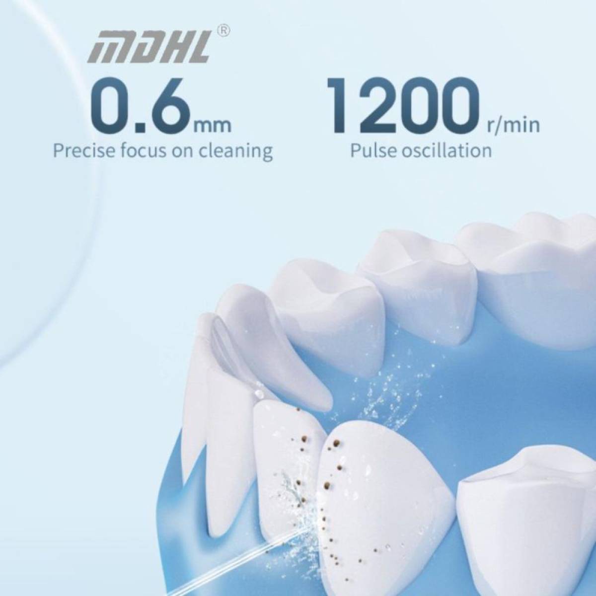 Mdhl Portable Water Flosser High-frequency Pulse & Multi-mode Cleaning, Md-6690