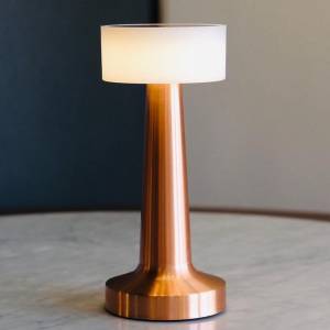Cordless Rose Gold Led Table Lamp – 21 cm, 3 Adjustable Light Levels, Sk1951417