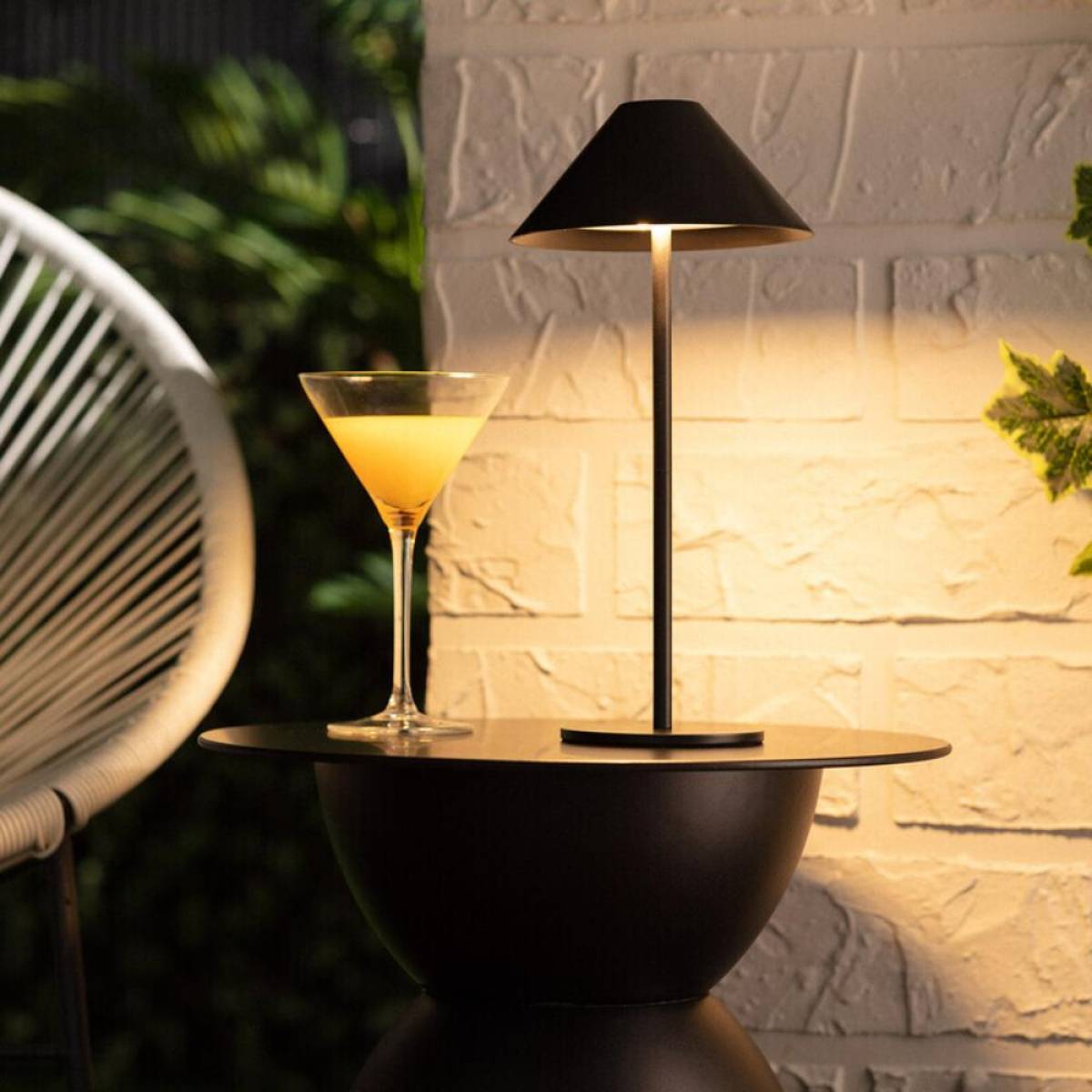 Black Wireless Led Table Lamp – 35 cm, 3 Adjustable Lights, Durable Metal, Sk1951425