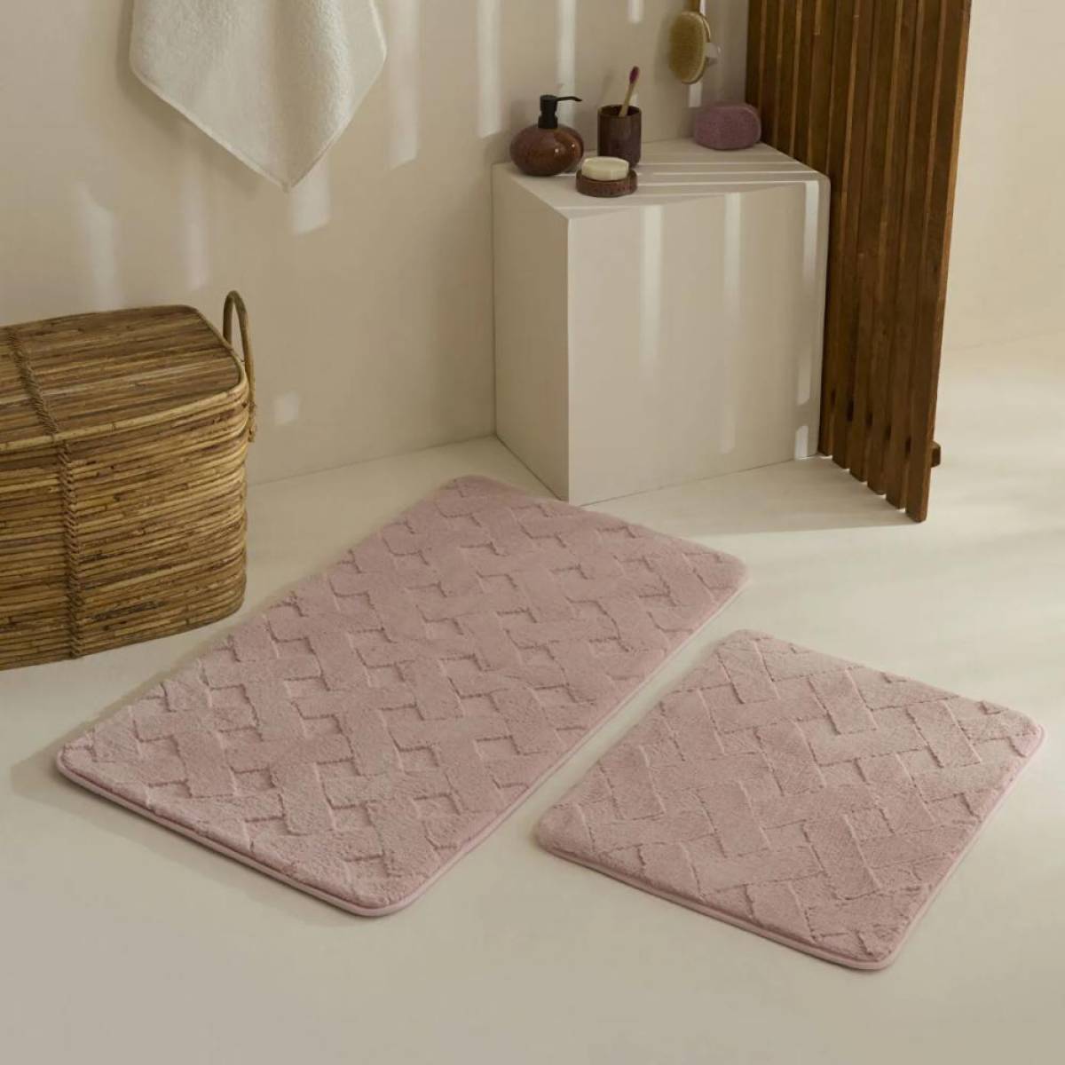 Karaca Home Karving Bathmat - Dusty Rose, 200.22.12.0121