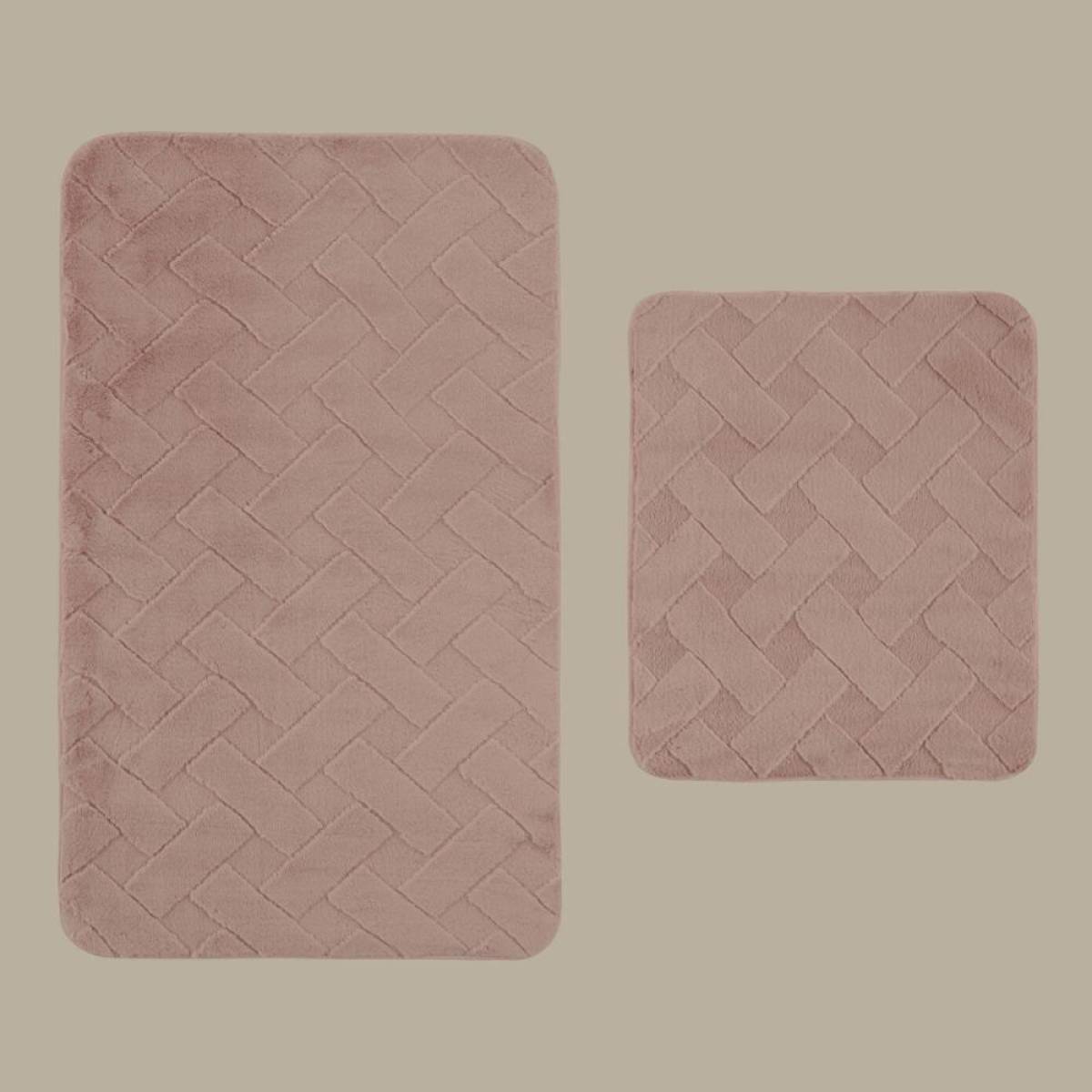 Karaca Home Karving Bathmat - Dusty Rose, 200.22.12.0121