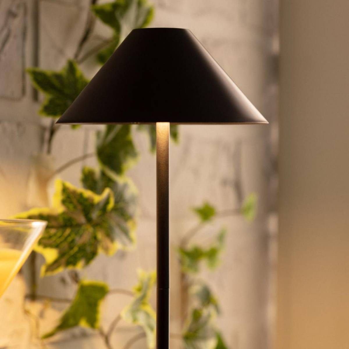 Black Wireless Led Table Lamp – 35 cm, 3 Adjustable Lights, Durable Metal, Sk1951425