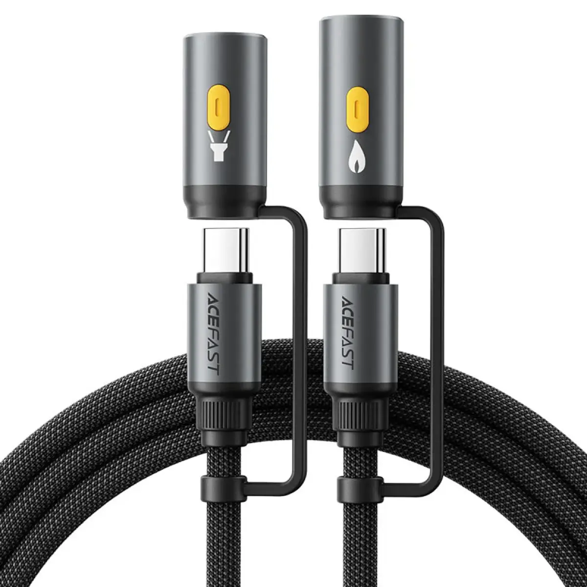 Acefast Charging Data Cable J4 USB-C LED Light Cigarette Lighter