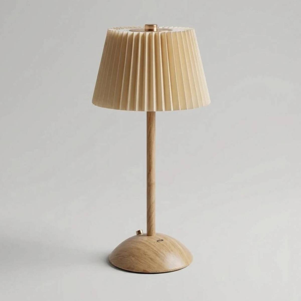 Wooden Touch Led Table Lamp – 29 Cm, Beige, Sk855