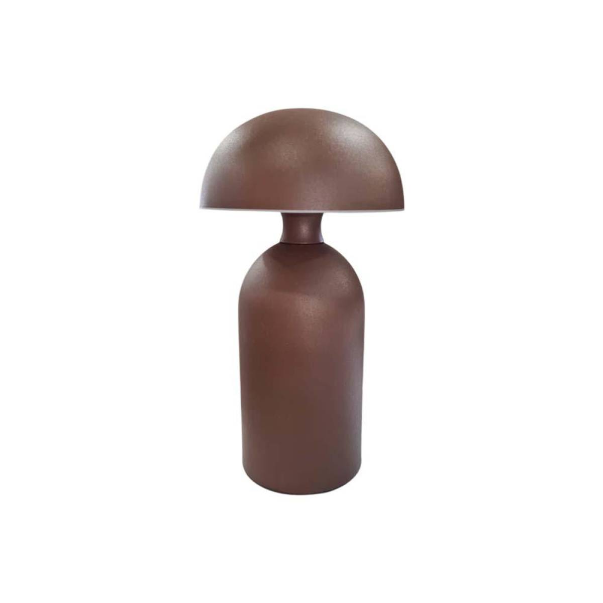 Brown Modern Rechargeable Mushroom Table Lamp 23 Cm – Metal Finish, Sk195144
