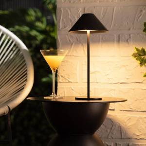 Black Wireless Led Table Lamp – 35 cm, 3 Adjustable Lights, Durable Metal, Sk1951425