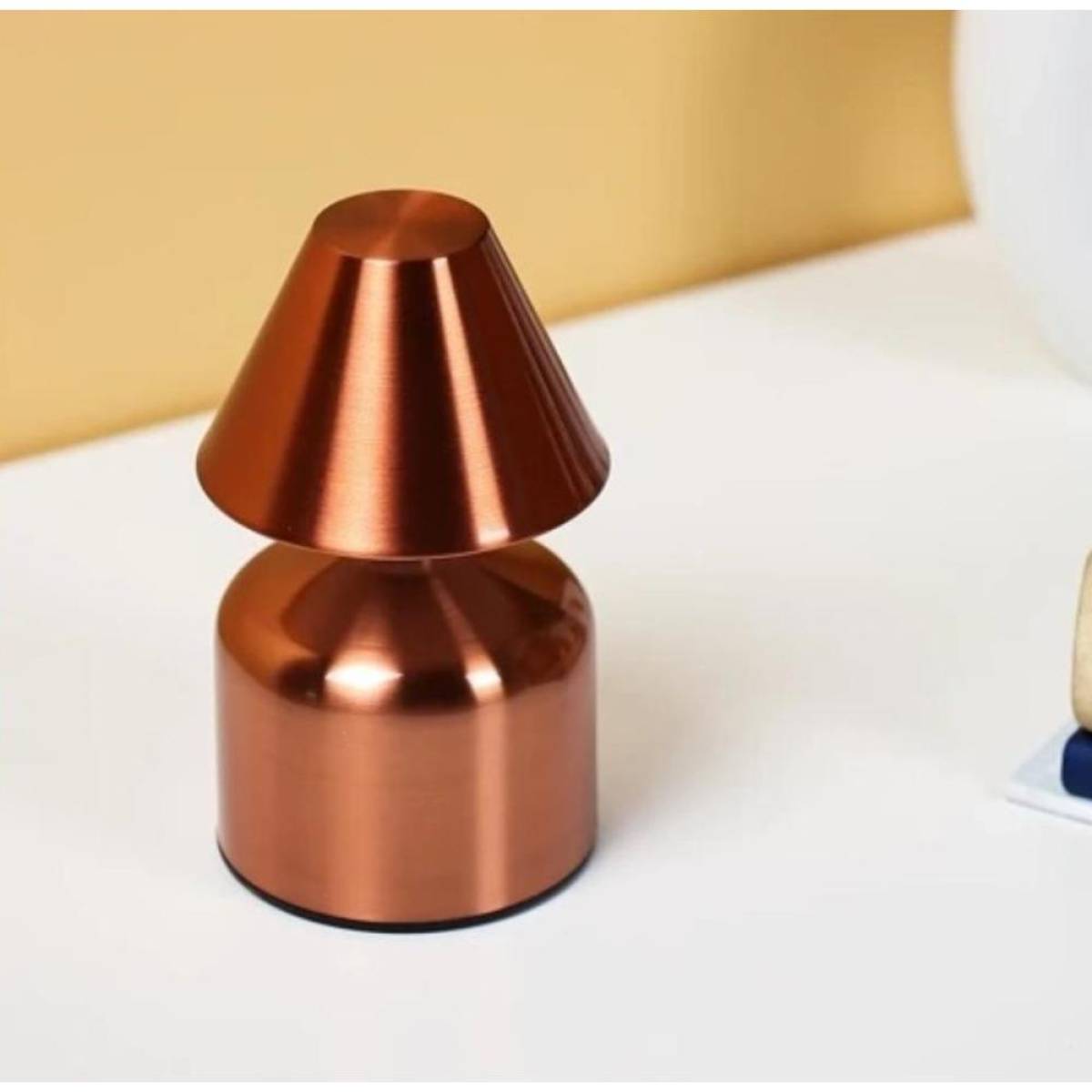 Rechargeable Touch Led Table Lamp 13 Cm – 3 Light Modes, Copper Finish, Sk1951410