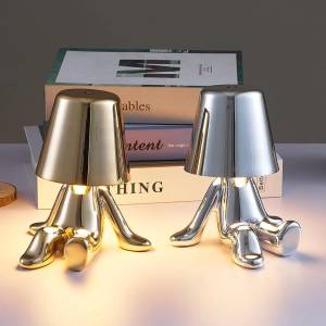 Thinker Gold Led Table Lamp With Touch Control, 3 Light Modes, Sk1951427d