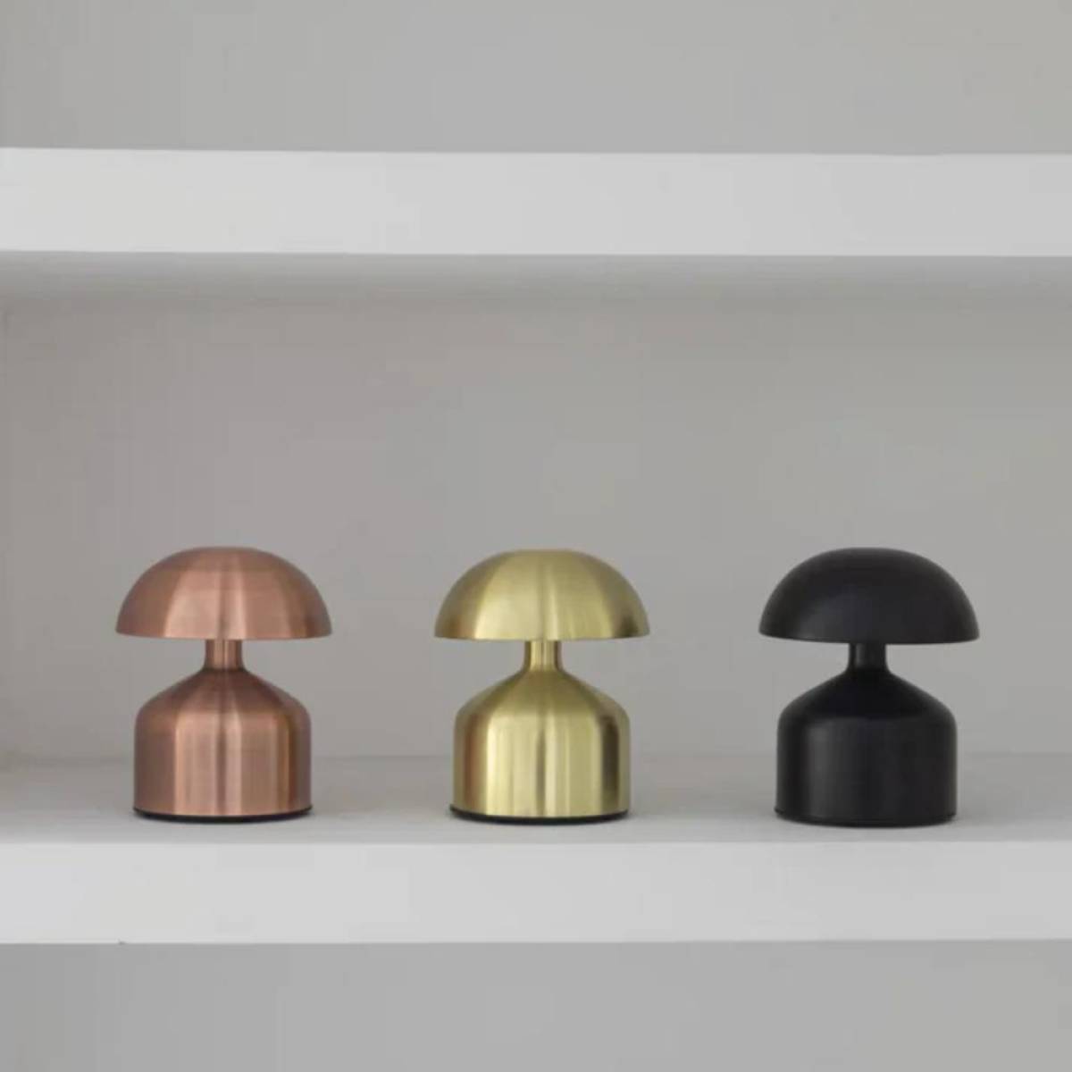 Modern Rose Gold Mushroom Led Table Lamp – 13 cm, 3 Adjustable Light Levels, Sk1951415