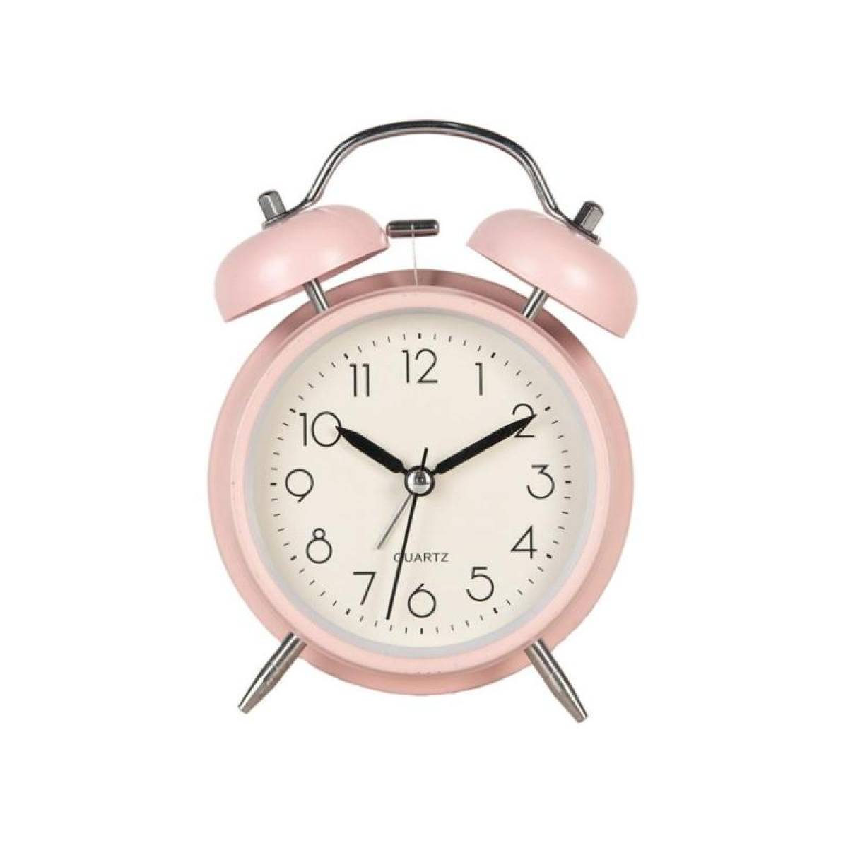 Rose Vintage Twin-bell Alarm Clock – Metal & Glass, Sk953