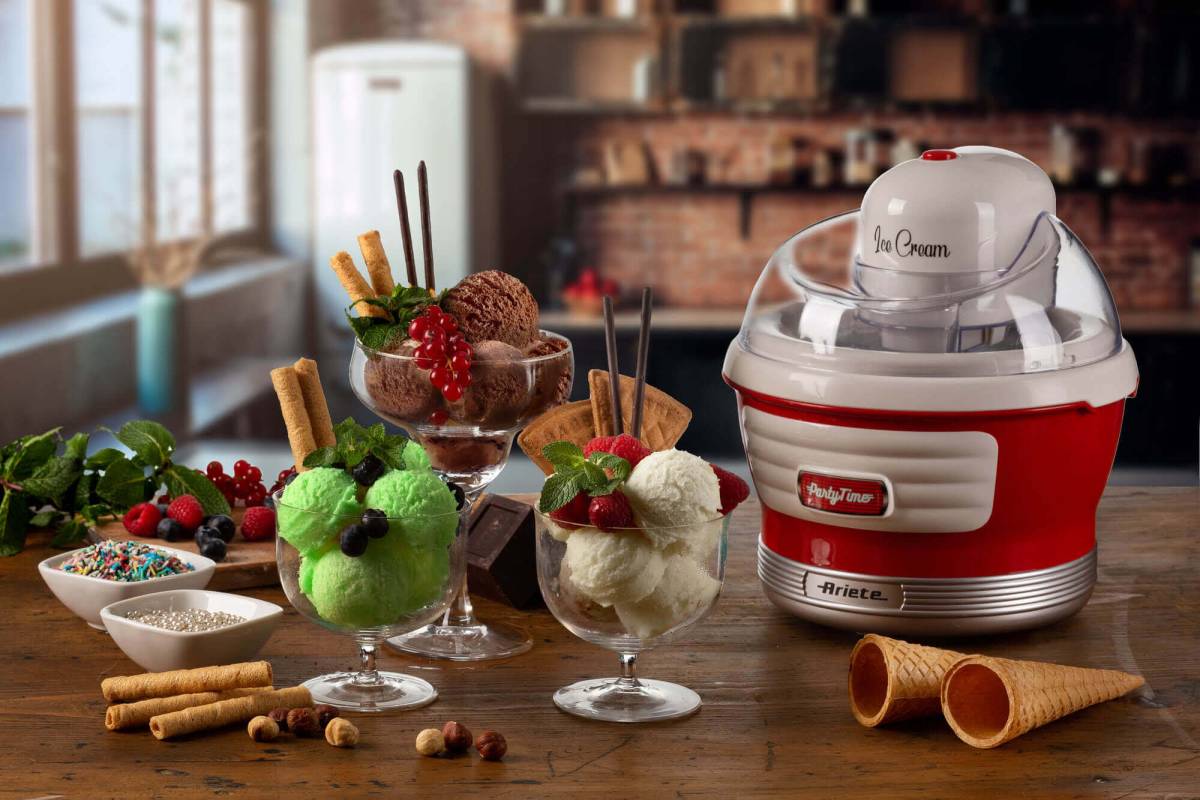 Ariete Ice Cream Maker Red, 12w