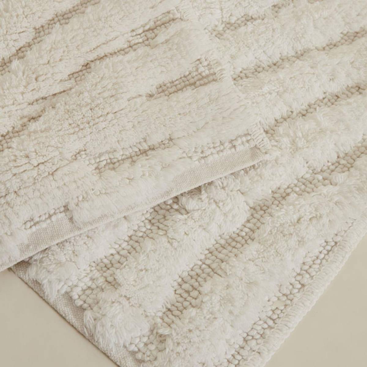 Karaca Home Roma 2-piece Bathmat Set - Ecru, 8680214393925