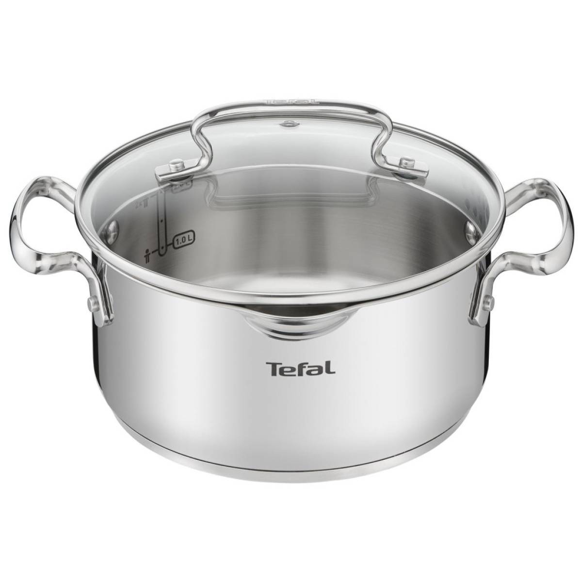 Tefal Duetto 16cm Casserole SS with Glass Lid