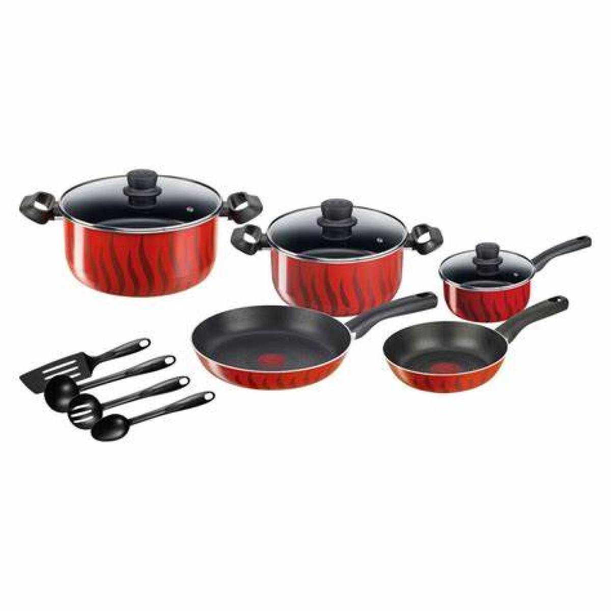 Tefal Tempo Flame - 12pcs Set With Utensils