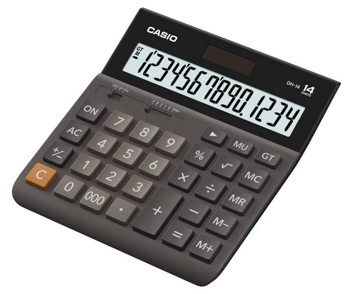 Casio Dh-14-bk-w-dp Desktop Calculator Black