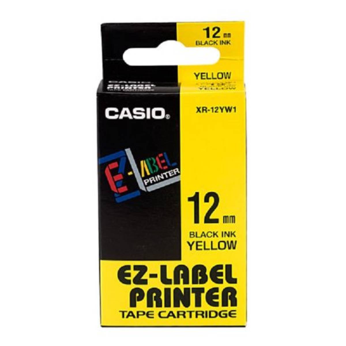 Casio Xr-12yw1-w-dj1 Label Printer Tape Cartridge