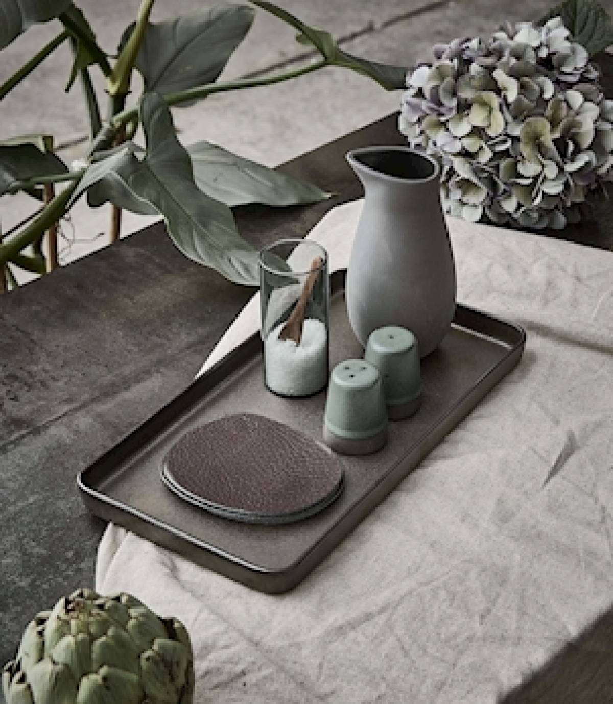 Rectangular Dish Aida Raw Metallic Brown 34*18*2.5