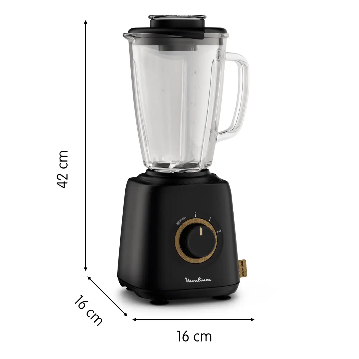 Moulinex Eco Respect Blender, 800w, 1.75l, Glass Jar