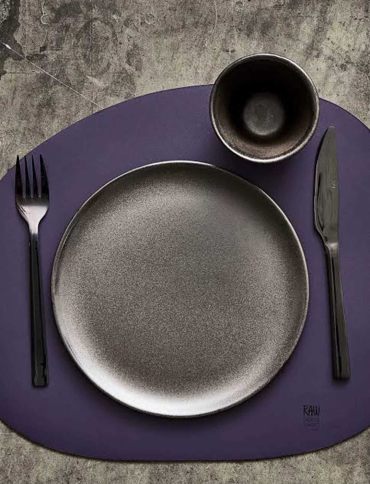 Dessert Plate Aida Raw Metallic Brown 20cm