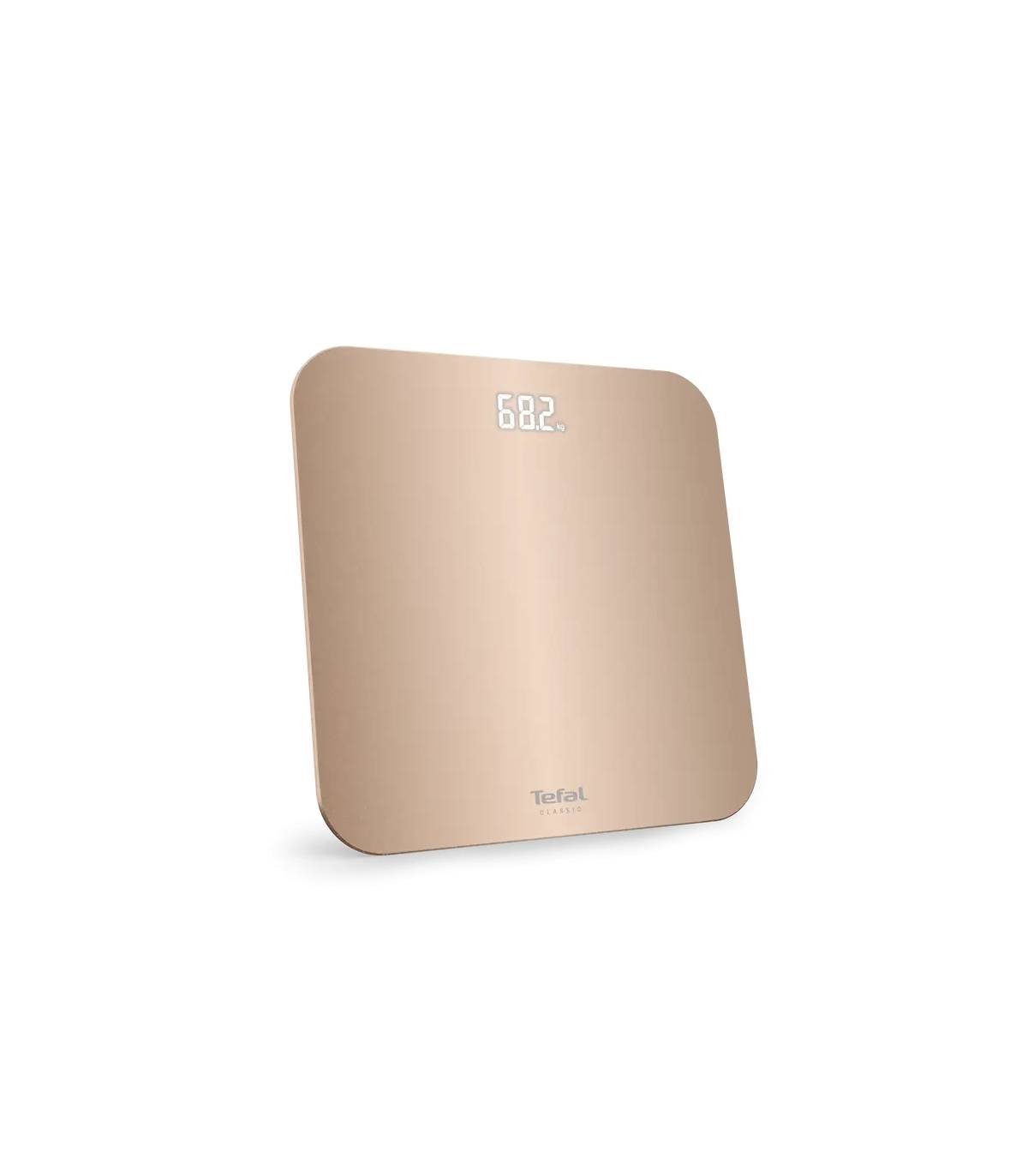 Tefal Classic 3, Bathroom Scale, Easy-to-read Invisible Screen, 180kg Capacity - Powder Pink