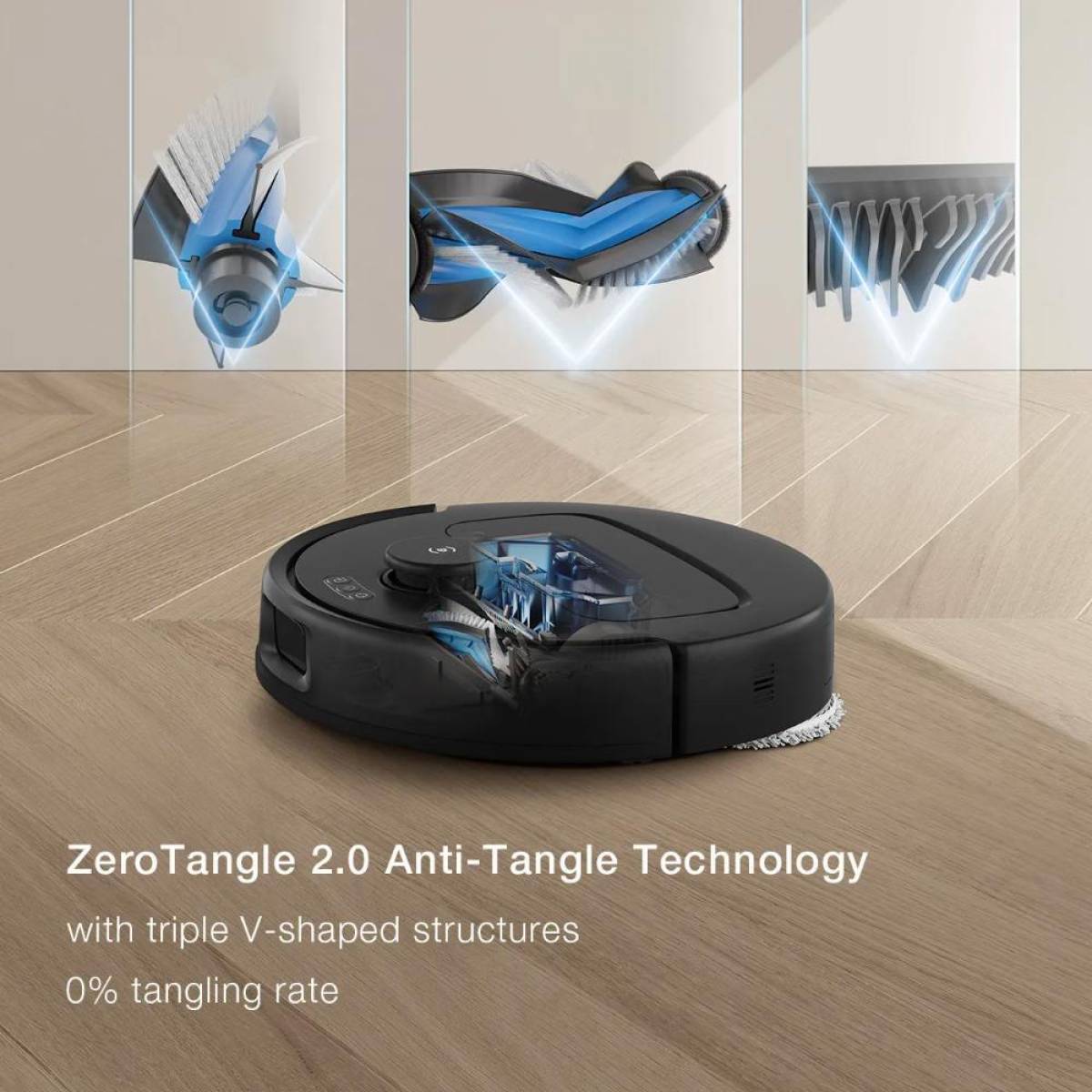 Ecovacs Deebot N30 Pro Omni Robotic Vacuum, Black, Ydlx11-x