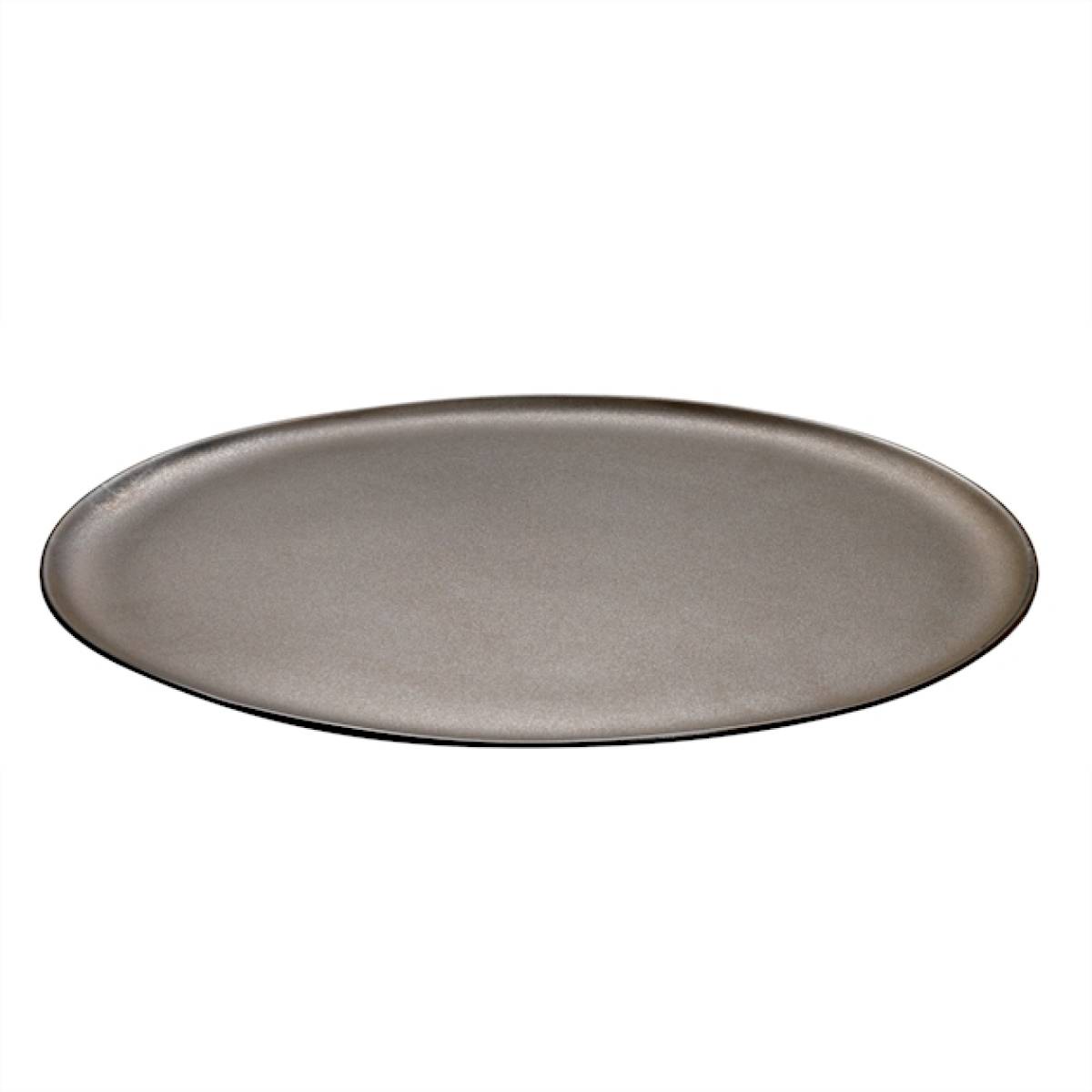 Round Dish Aida Raw Metallic Brown 42cm