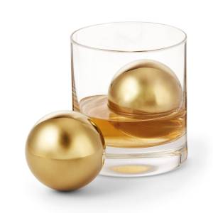 Set Of 2 Collins Ice Ball Philippi Gold 227001