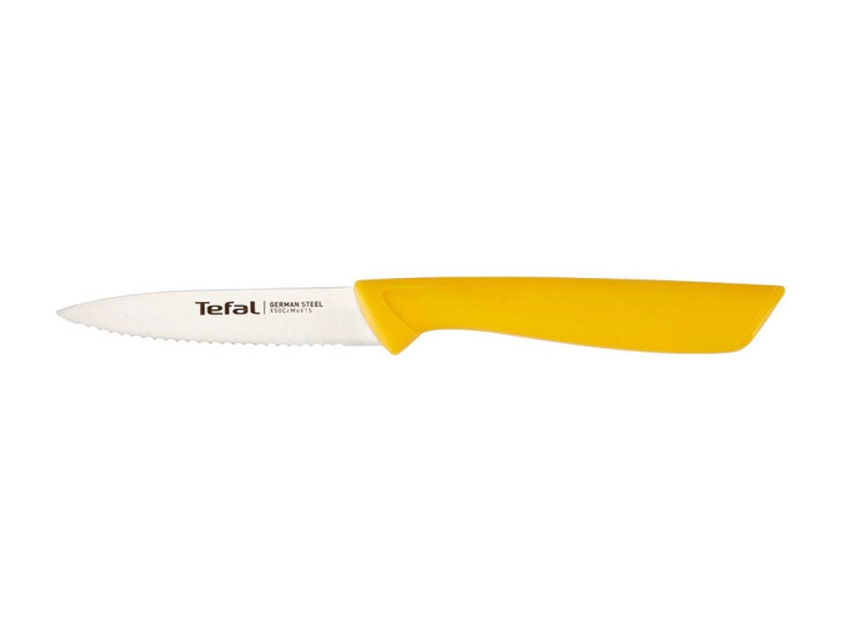 Tefal Quick Easy Serrated Paring Knife 8 Cm Yellow