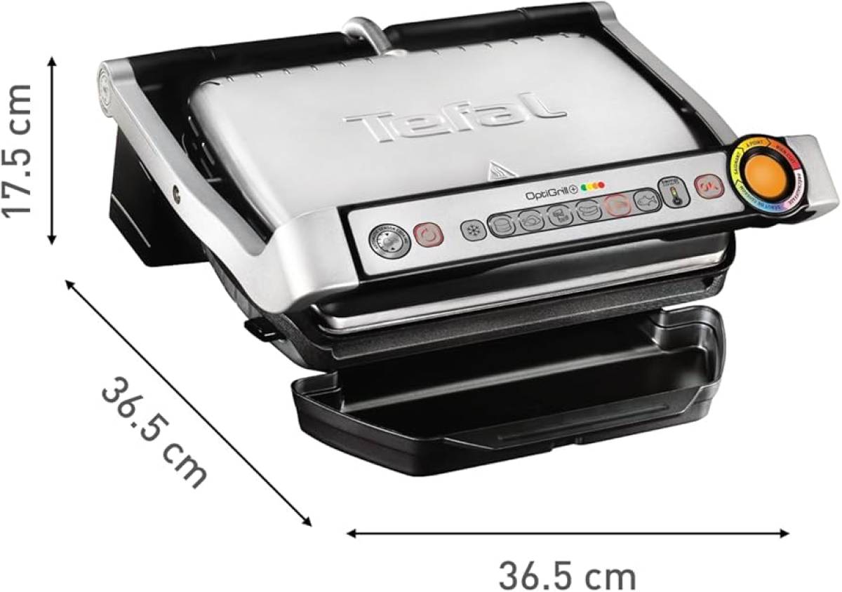 Tefal Contact OptiGrill non-stick coated plates 30cm x 20Cm | GC712D12