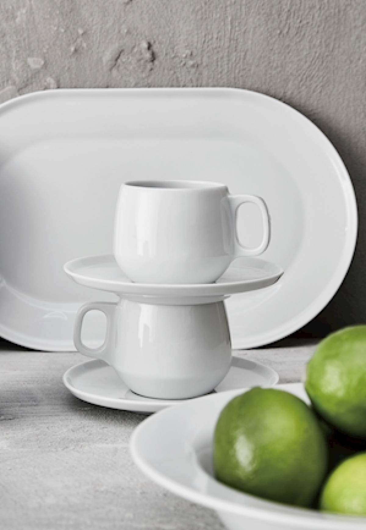 Coffee Plate Aida Enso White 15cm