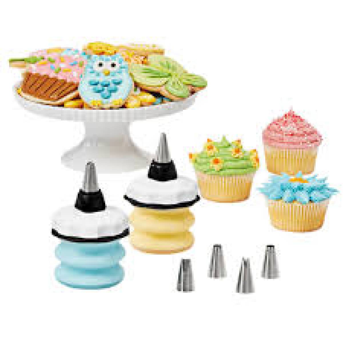 Oxo - 8 Pc Baker S Silicone Decorating Bottle Kit-black