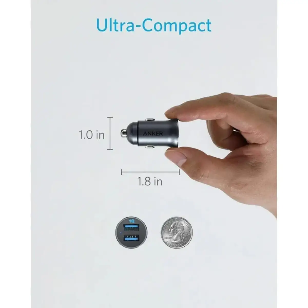 Anker Car Charger 24W Dual USB-A Port