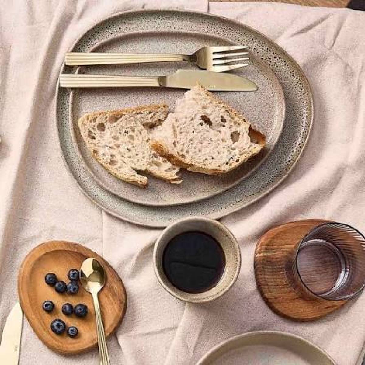 Organic Dinner Plate Aida Raw Sandy Beige 14439