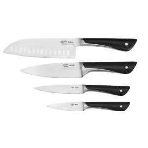 Tefal Kitchen Set Jamie Oliver (Santoku 16,5 Cm, Chef 15 Cm, Utility 12 Cm, Paring 9 Cm)