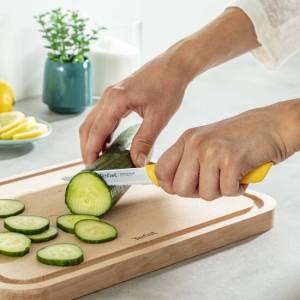 Tefal Quick Easy Serrated Paring Knife 8 Cm Yellow