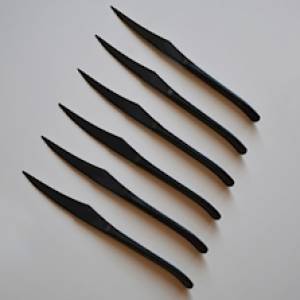 Steak Knives Set Of 6pcs Herdmar Matt Black