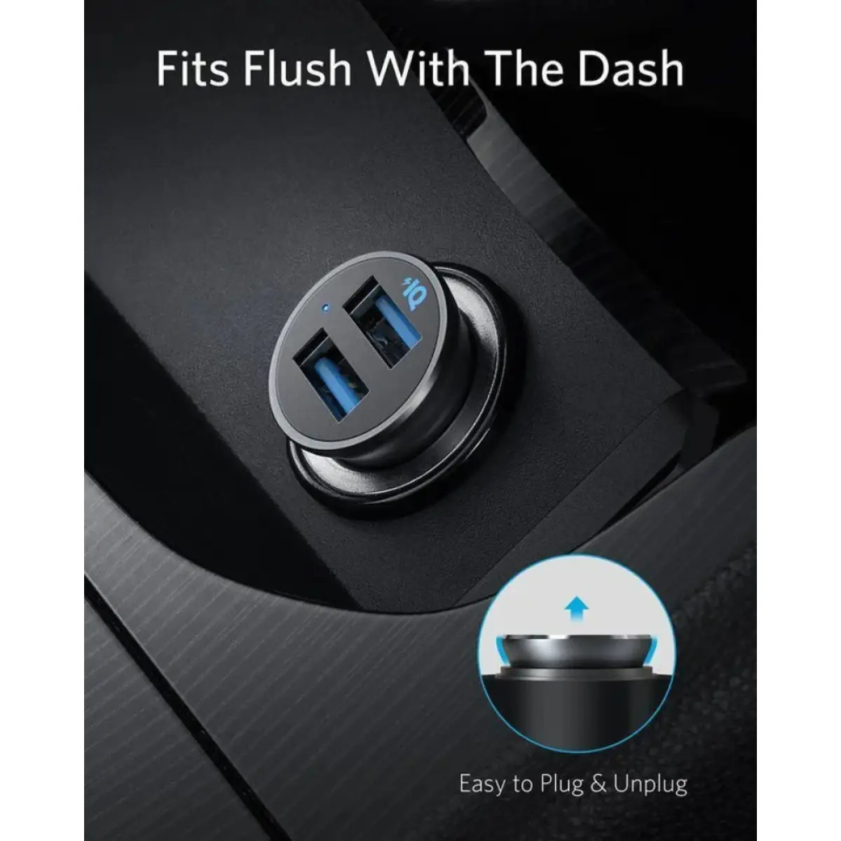 Anker Car Charger 24W Dual USB-A Port