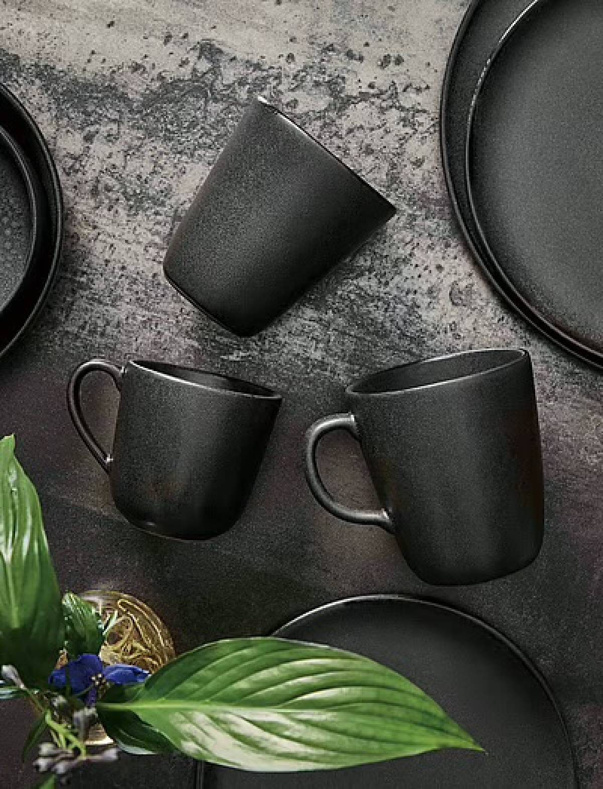 Mug Aida Raw Titanium Black With Handle 35cl