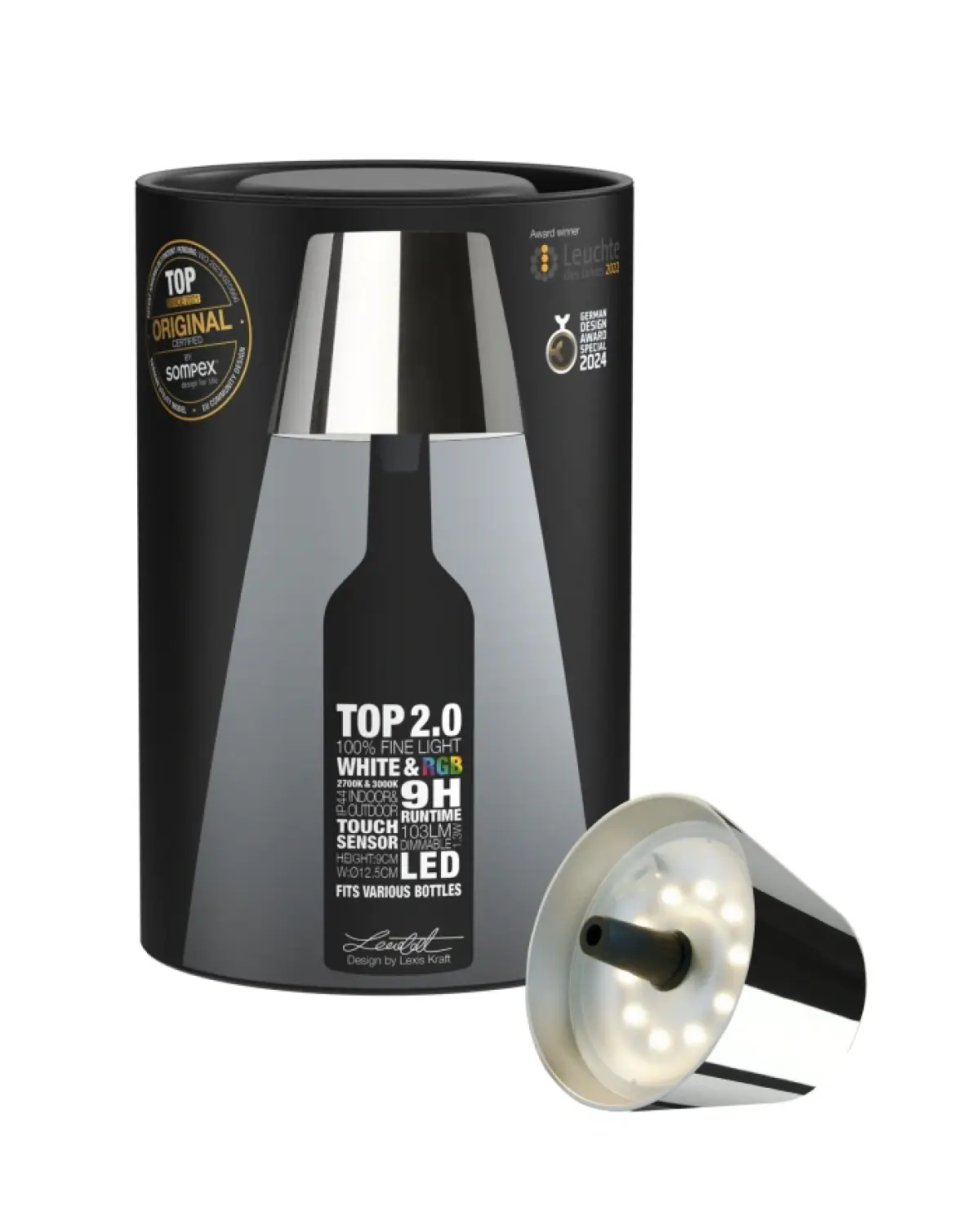 Table Lamp Sompex Top 2.0 72550 Chrome