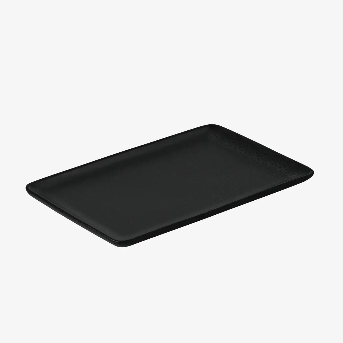 "rectangular Plate Aida Raw Titanium Black 23,5*15"