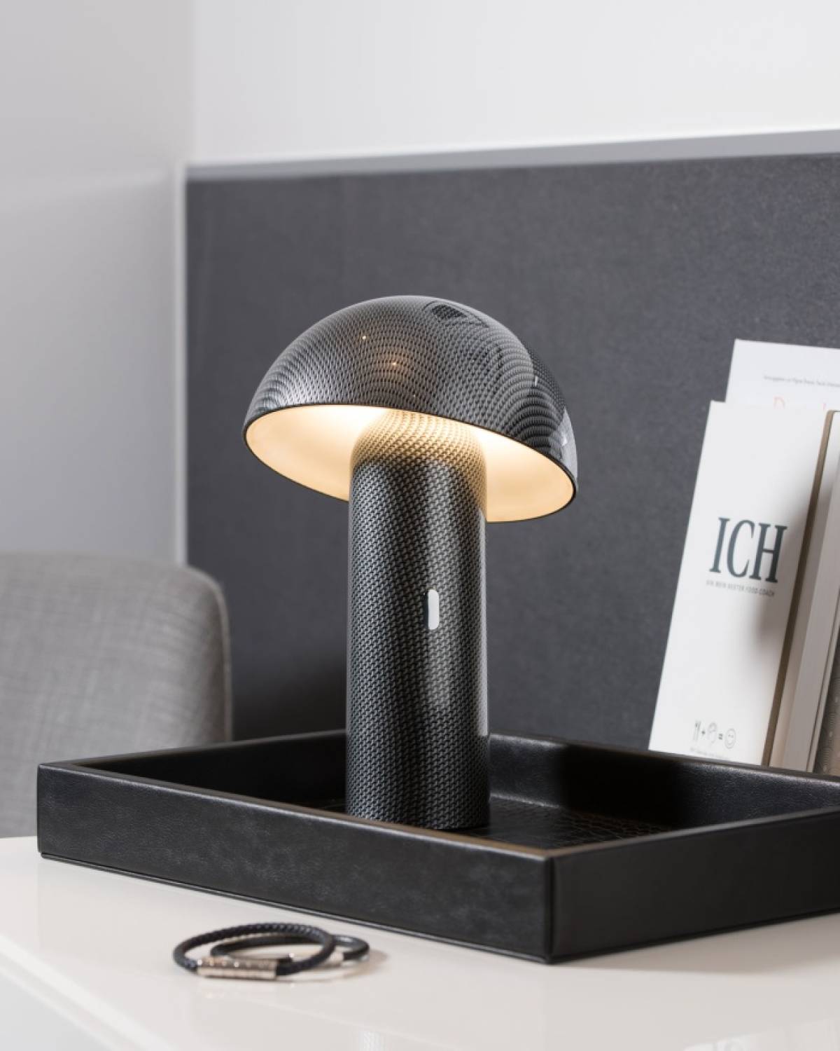 Table Lamp Sompex Svamp 78091 Carbon 25cm