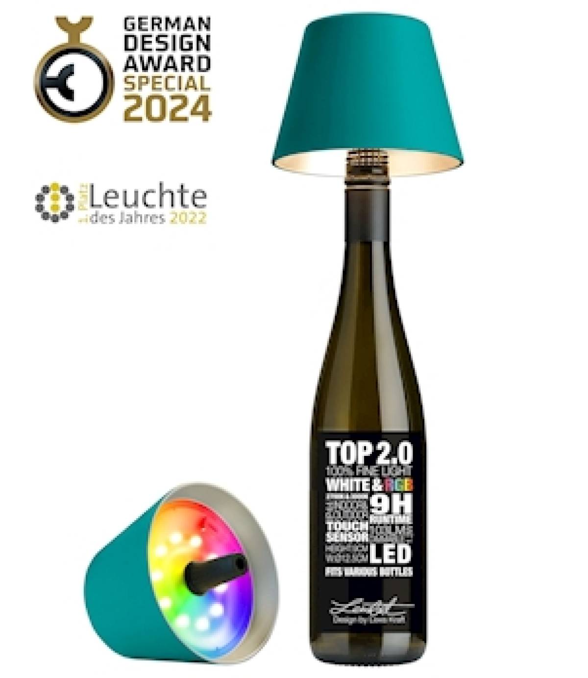 Table Lamp Sompex Top 2.0 72534 Turquoise