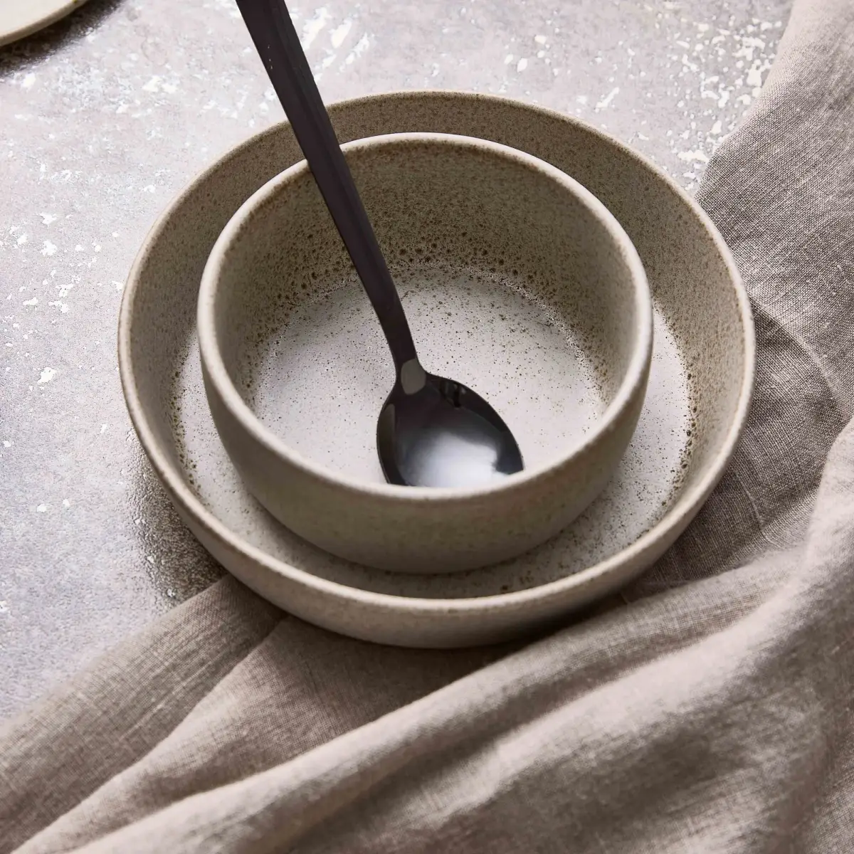 Soup Plate Aida Raw Sandy Beige 14417